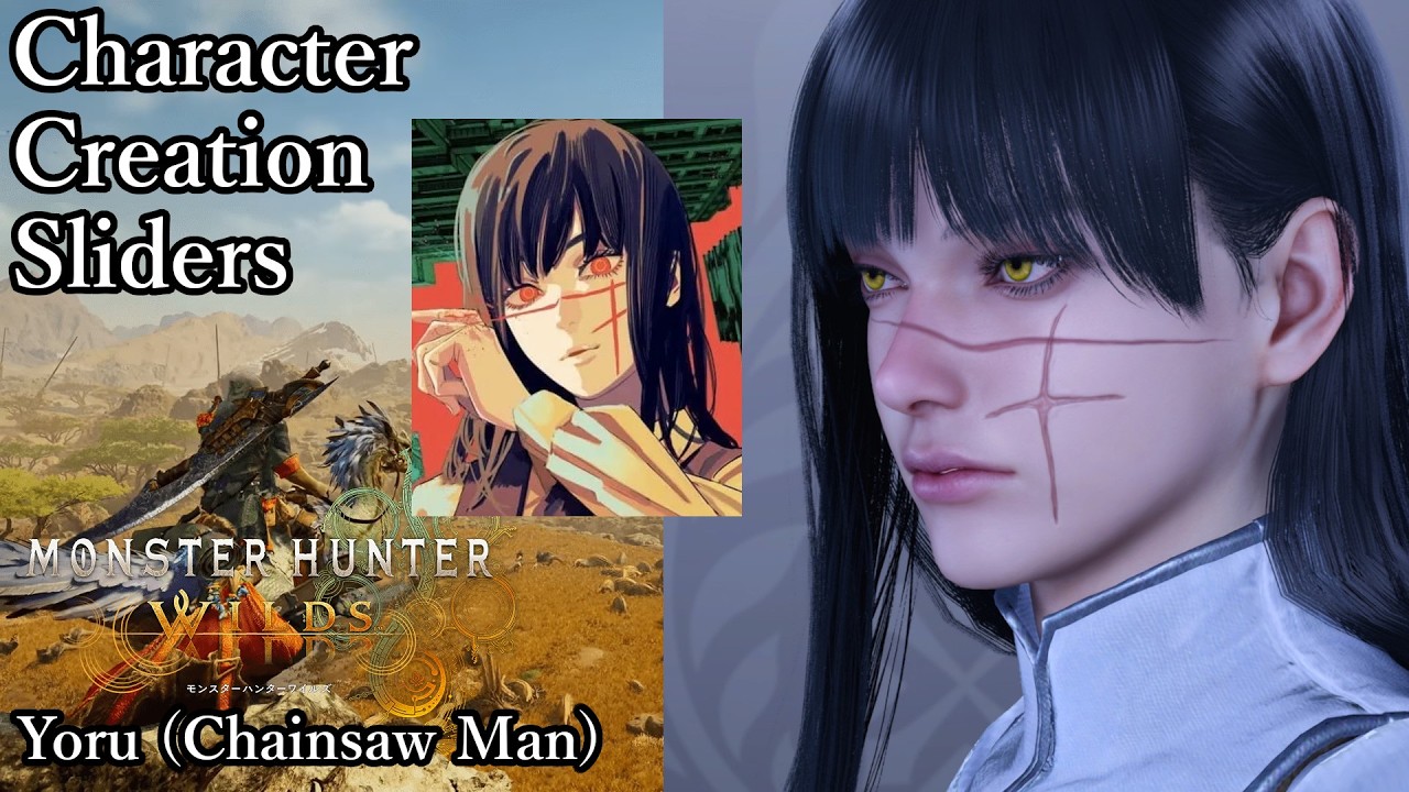 MONSTER HUNTER WILDS Character Creation - Yoru (Chainsaw Man)