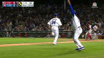 CIN@CHC: Bryant bloops an RBI double to right