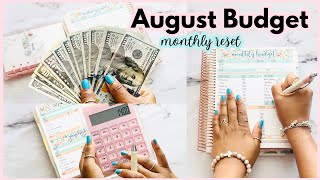 Monthly Reset | AUGUST 2026 COMPLETE BUDGET SETUP | How to Budget for Beginners | PERSONAL FINANCE