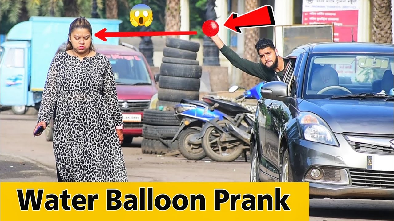 Throwing Water Balloons From Car | Prakash Peswani Prank |