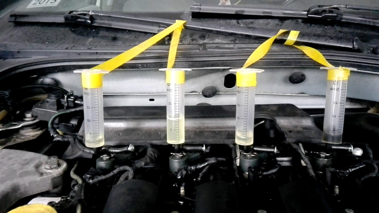 Проверка форсунок на слив в обратку - YouTube