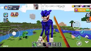 Shin Sonic in craft block 3d: battle world 