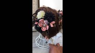 髪飾り・コサージュ・Ｒｏｓｅ７・製造メーカーの町田造花、２０２１年成人式用髪飾り紹介動画。