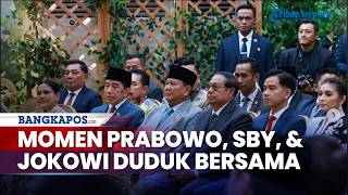 Momen Langka Prabowo, SBY, dan Jokowi Duduk Berdampingan Disorot