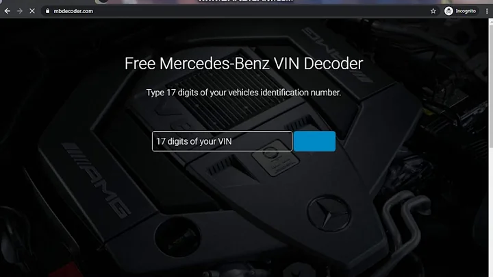 Online Mercedes-Benz VIN decoder