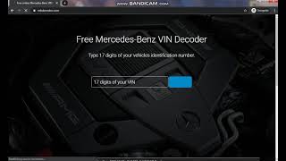 Online Mercedes-Benz VIN decoder