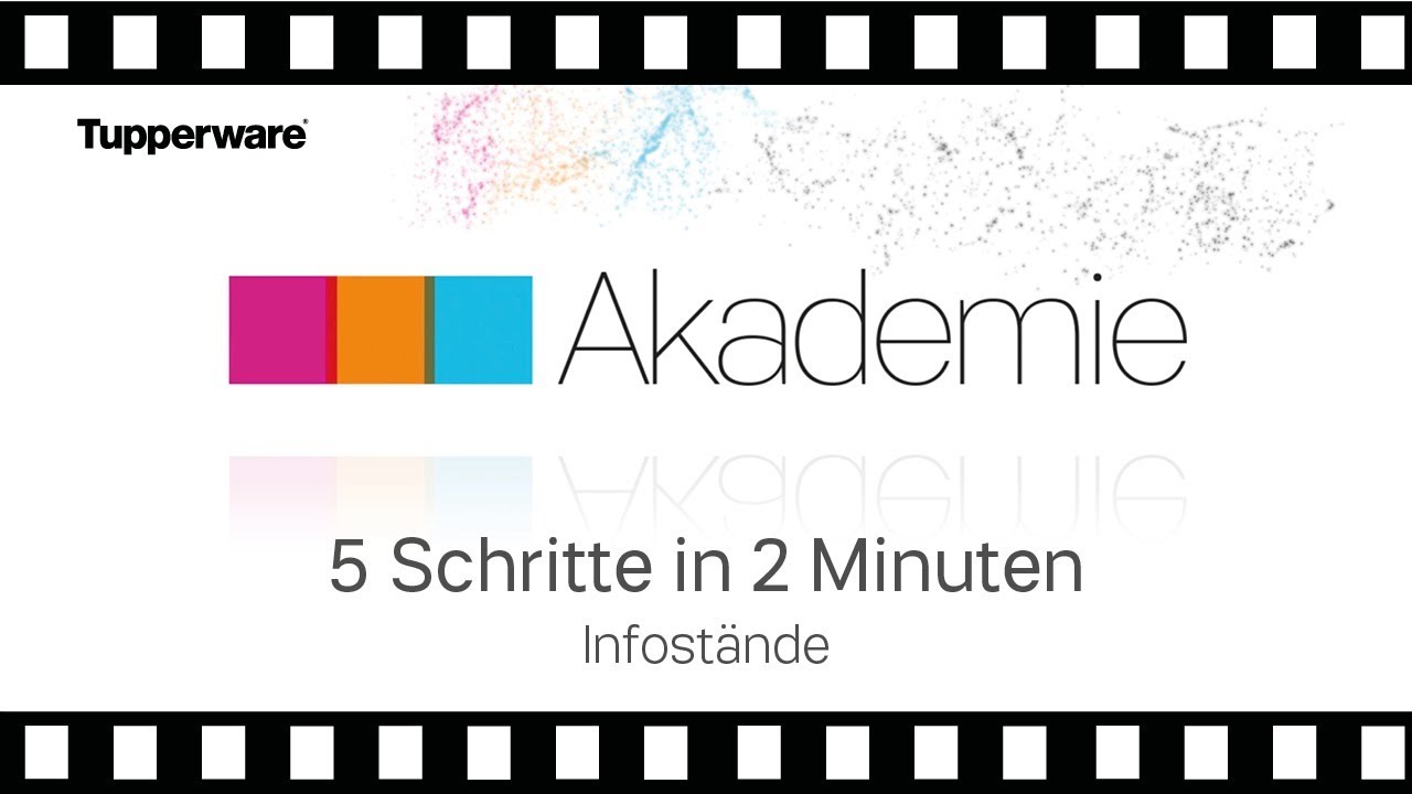 5 Schritte in 2 Minuten: Infostände I Tupperware Akademie