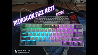 UNBOXING E REVIEW DO TECLADO MAIS CUSTO BENEFICIO DO ALIEXPRES!! REDRAGON FIZZ K617, VALE A PENA?? screenshot 3