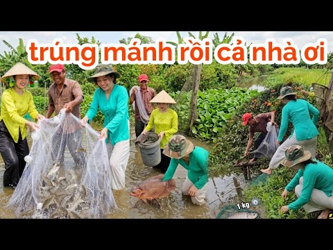 Út Mai Thử Thách Anh Núi cấp cho cái chày tự kiếm cá đãi 2 em gái 