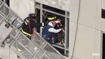 2 window washers rescued from scaffolding 42 stories up in Midtown