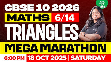 🔥Mega MARATHON🔥Triangles 🤗| Sreeshma Maam |Xylem CBSE 10 Tamil