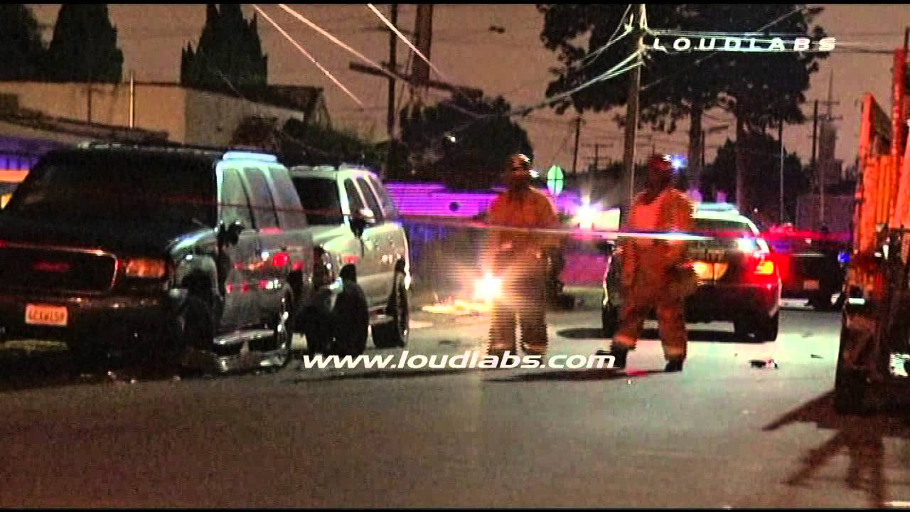 Pursuit Crash Causes Wires Down / Compton RAW FOOTAGE YouTube