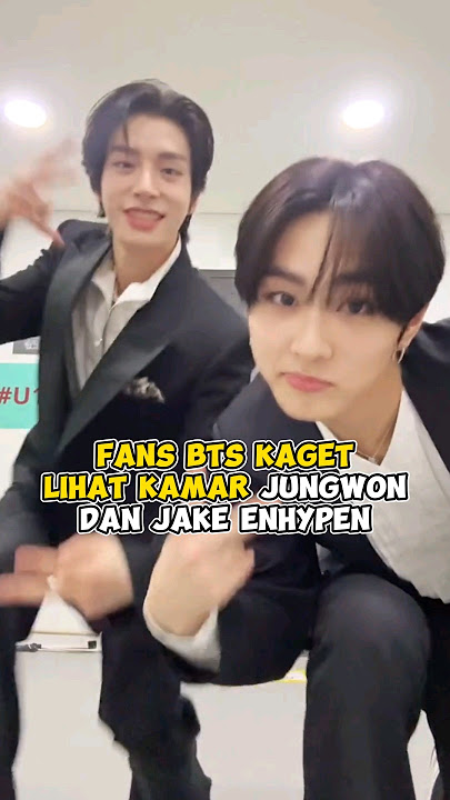 fans BTS kaget lihat kamar Jungwoon dan Jake ENHYPEN #kpop #shorts
