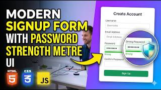 Build a Professional Login &amp; Signup UI with HTML/CSS | Form Đăng ký cực đẹp cho Website