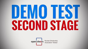 Demo exam of Second Stage Open Doors Scholarship 2026. |Examus Software Version|