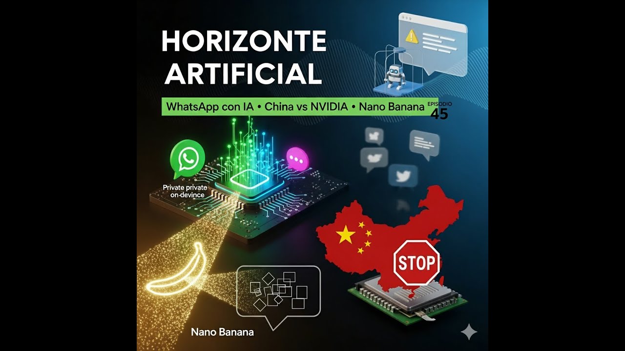 WhatsApp con IA, China frena a NVIDIA y brilla Gemini con NanoBanana