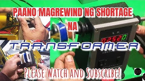 How To Rewind Transformer