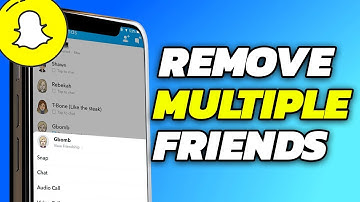 How To Remove Multiple Friends On Snapchat Fast