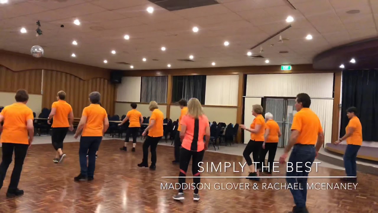 Simply the Best line dance YouTube