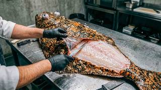Giant Halibut: Catch, Fillet & Cook – You Won't Believe These Knife Skills