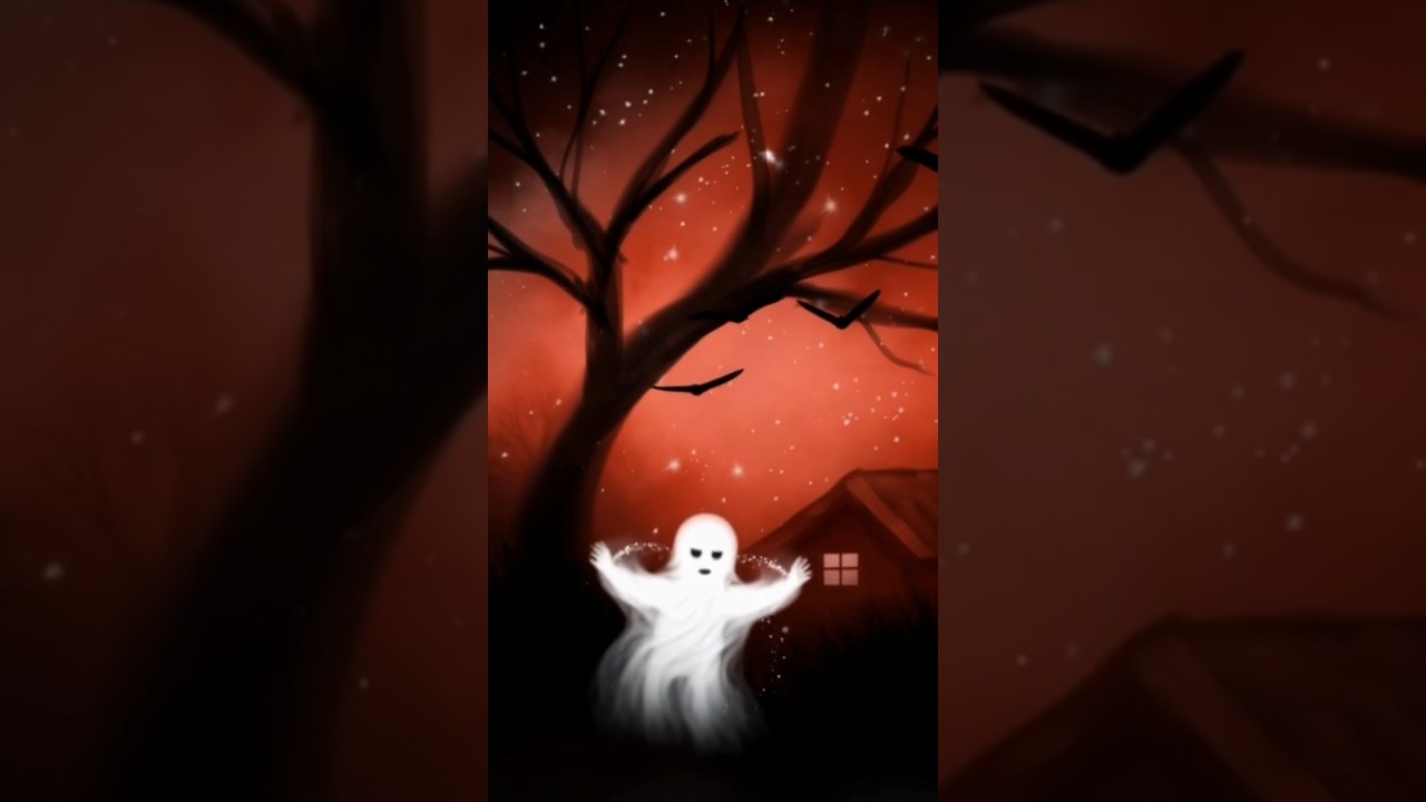 Haunted House Drawing Art 🏚️ | Horror Digital Art | Spooky Sketch | Draw Spark 