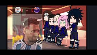 Naruto (football) AU react to Naruto as Messi|Part 2