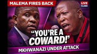 Malema Blasts Mkhwanazi youre A Coward  Fiery Political Clash