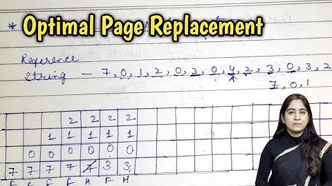 Optimal page replacement algorithm  | Operating system | Lec-50 | Kaamini Pareek