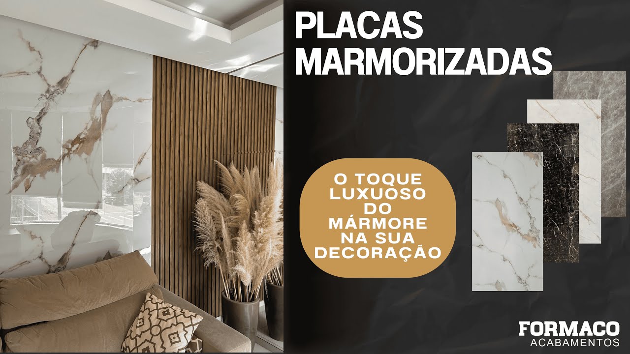 TRANSFORME SEU AMBIENTE COM SOFISTICAÇÃO E PRATICIDADE | Placa Vinílica Marmorizada da Formaco Decor