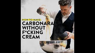 Jock Zonfrillo makes carbonara (without f**king cream)! Wealth
