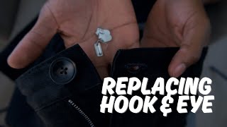 HOW TO REPLACE A HOOK & EYE