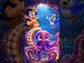 👉 8 Arms Octopus! 🐙 Learn sea animals #Shorts|@KokoTunesKids