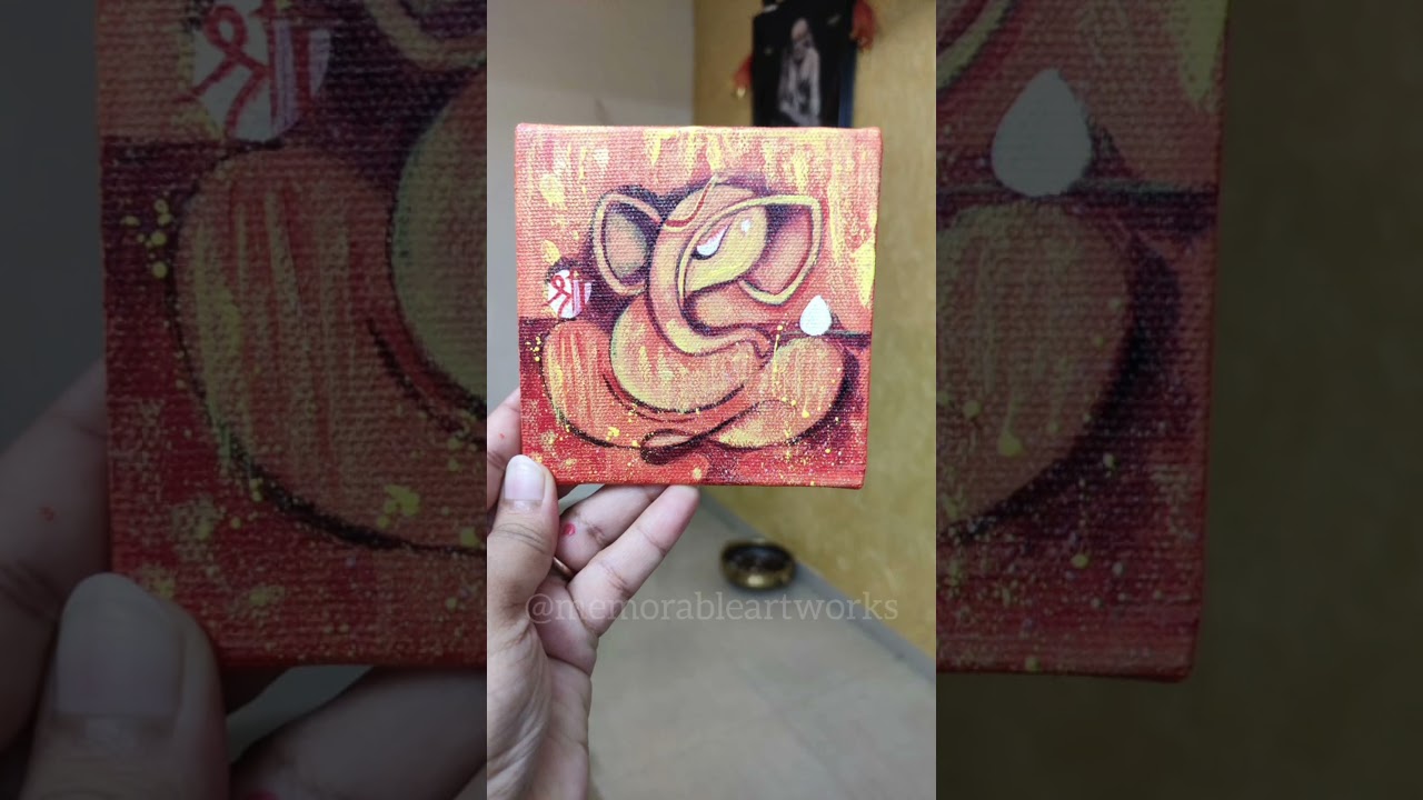 #ganeshaacrylicpaintingtutorial