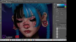CruellaUwU - Secondlife Speedpaint (photoshop) Clientwork