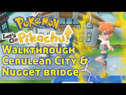 Vídeo: Pok Mon Let's Go Cerulean City Y Misty Gym Battle: Pokémon, Artículos Y Entrenadores Disponibles