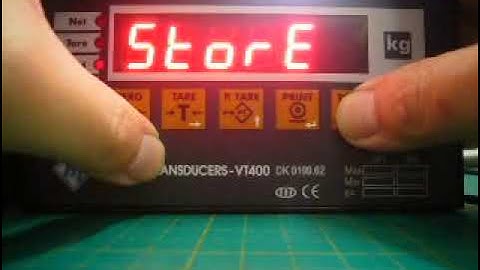 VT-400 weighing display para meter setting part-1