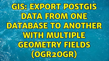 GIS: Export PostGIS data from one database to another with multiple geometry fields (ogr2ogr)