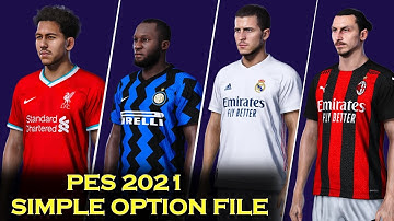 🔥 PES 2021 - SIMPLE OPTION FILE  ● PESUniverse Option File V1 Quick Tutorial | Fujimarupes