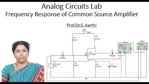 Frequency Response of Common Source Amplifier using MULTISIM