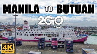 [4K] Traveling to Mindanao via 2GO! MANILA TO BUTUAN CITY via Cebu Full Voyage Tour!