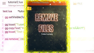 Remove Files using Game Guardian Script (Tutorial)