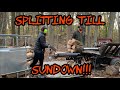 #157 Splitting Firewood &#39;till the Sun Goes Down