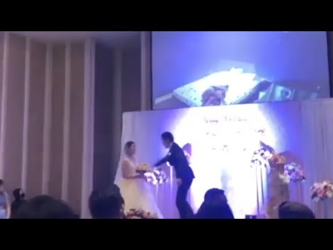 wedding hell groom pay video of chetting- Groom plays video cheating wife in bed with brother in law