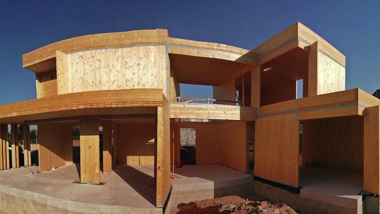 Montaje De Estructura En Panel CLT madera Contralaminada Barcelona montaje-de-estructura-en-panel-clt-madera-contralaminada-barcelona