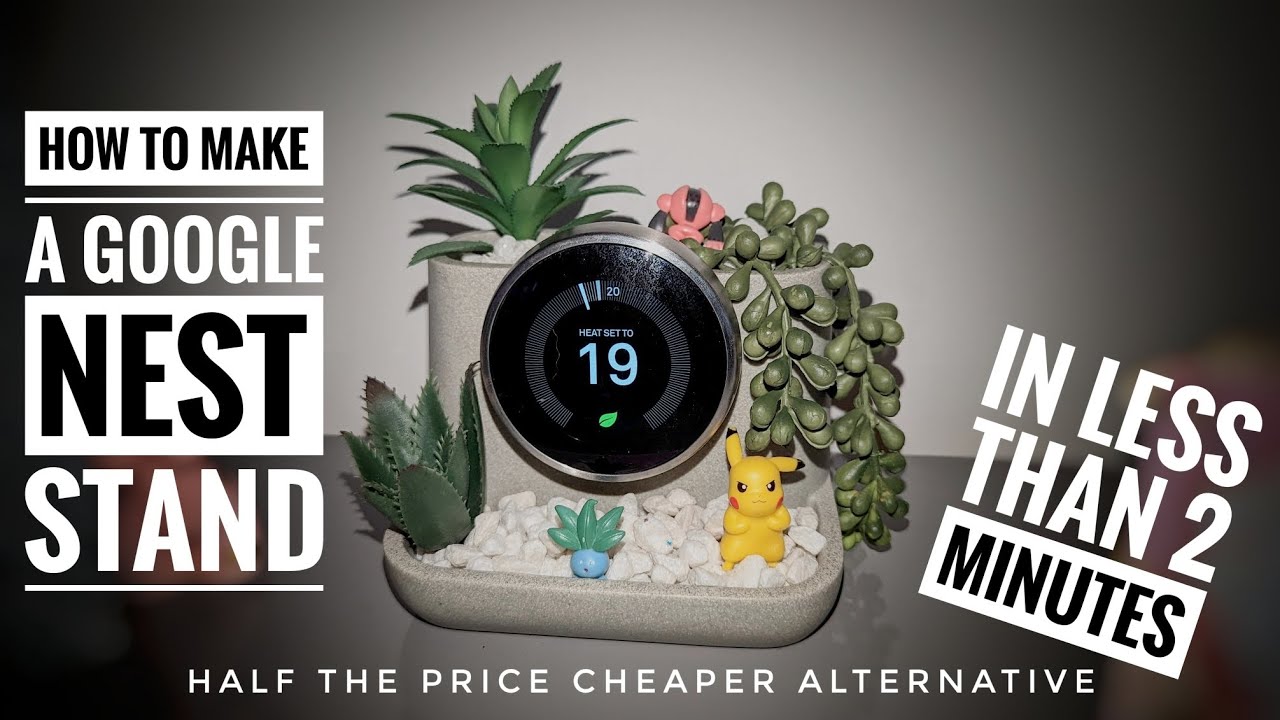 Google nest thermostat stand. How to make your own. YouTube