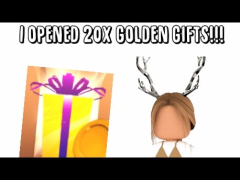 Opening 20 Golden Gifts Libby Roblox Roblox Adopt Me Youtube - opened golden gift of no tix roblox