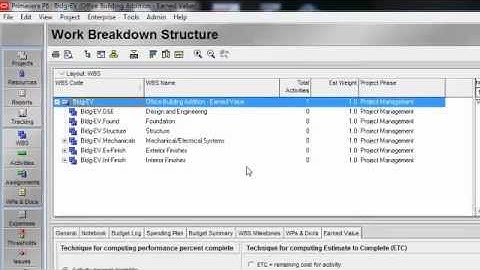 Primavera P6 Training: Performance % Complete