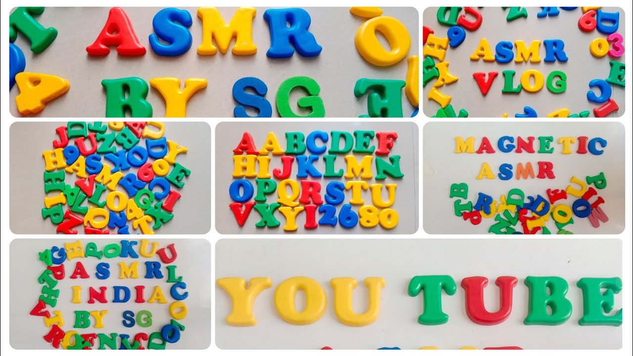 Magnetic Alphabet ASMR - The Soothing Sounds of Letters 