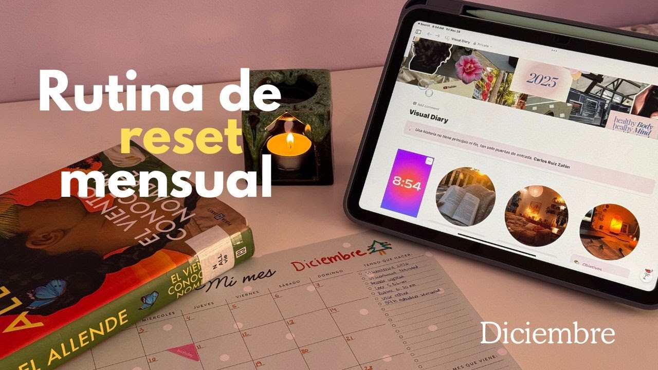 📚 Cómo organizar tu final de año | reset mensual + hábitos 🕯️
