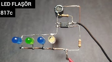 OPTOKUPLÖR İLE LED FLAŞÖR YAPIMI - LED FLAŞÖR DEVRESİ - LED FLASHER